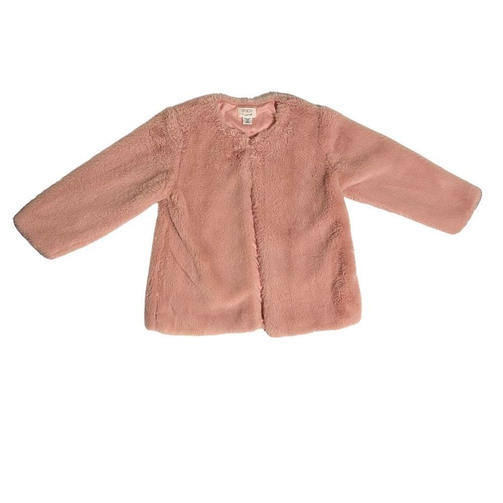 Spencer by Jaclyn Smith Girls Youth Faux Fur Jacket Pink Size M/M (10/12)